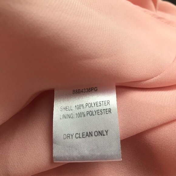 Parker Pink Sharon One Shoulder Chiffon Asymmetrical Hem Evening Gown Size 2 - Picture 5 of 5